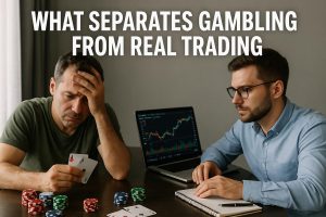 What separates gambling from real trading