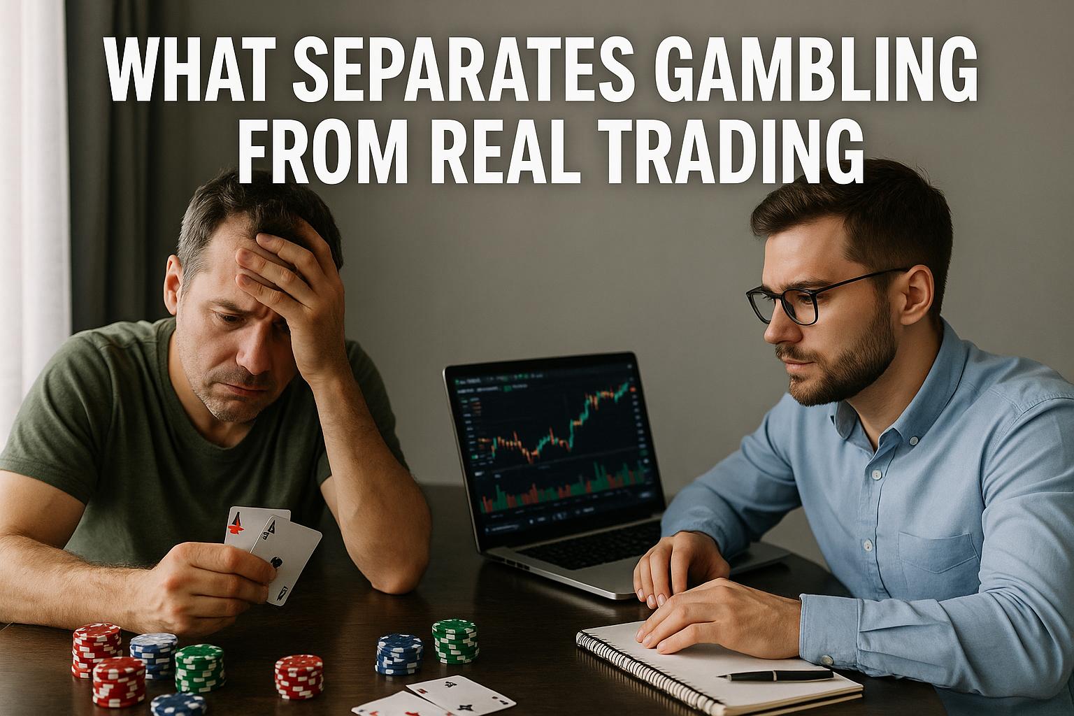 What separates gambling from real trading